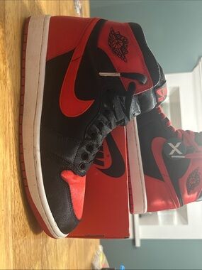 Nike Red & Black High-Top Sneakers